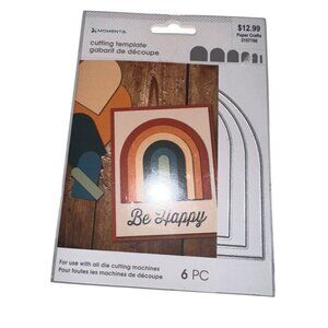 Momenta Rainbow thin metal cutting template dies 6 pc set New